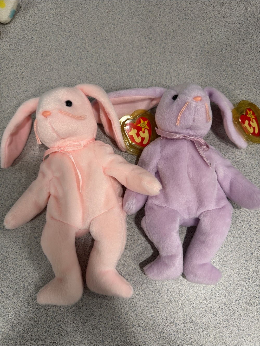Ty Beanie babies pair RARE Hoppity & Floppity 1996